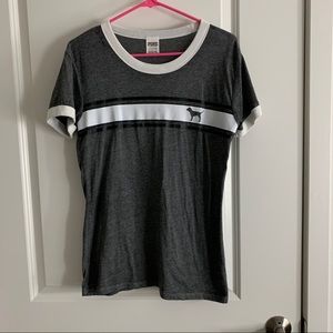 VS PINK GREY AND WHITE SHIRT!